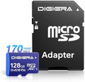 DIGIERA 64GB LT100 microSDXC UHS-I Memory Card with Adapter - up to 170MB/s, C10, U3, V30, 4K UHD, A2, Micro SD Card for Smartphones, Tablets, Cameras, Gaming Consoles, and Drones (1 Pack) by DIGIERA