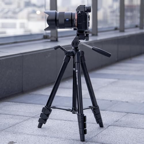 Fotopro 120cm Ultralight Compact Travel Tripod with Quick Release Plate and Panoramic Head Aluminum Tripod 0.5kg Maximum Load 2kg DIGI-3400 - Image 5