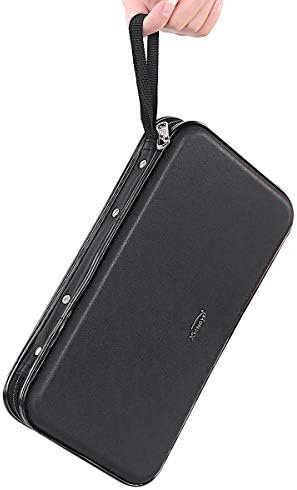 CD Case, 72 Capacity Heavy Duty Wallet, DVD Holder for Car, Hard Shell Sturdy case, VCD Disk Holder, Disc Binder, Booklet, Protective Blu-ray Wallet (72 Capacity,Black) - Image 3