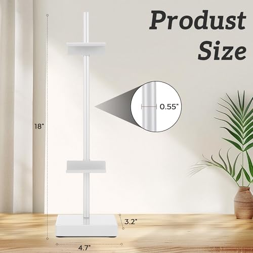 18” Steel Adjustable Tabletop Easel Stand,Picture Frame Holder for Display,Decorative Stands for Photos,Plates,Painting,Artwork,Poster,Books (White, 18 in) - Image 3