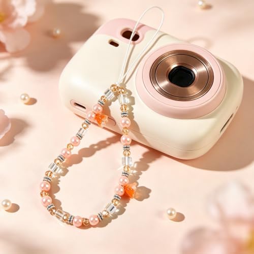 Phone Charm Beaded Camera Wrist Strap Cute Chain Lanyard Wristlet - Image 5