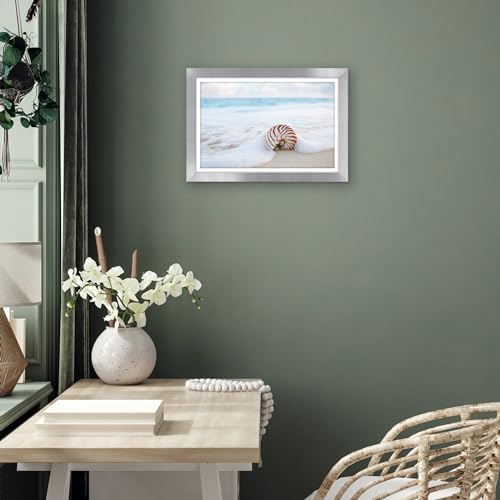 Americanflat 12x18 Poster Frame - Matted to 11x17 - Silver - Image 6