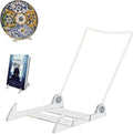 KINGDOM SOLUTIONS - 6.25" White Acrylic Display Stand Made in USA - 36 Pack by KINGDOMSOLUTIONS
