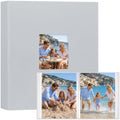 Aevdor 11x14 Photo Album and Art Portfolio, 64 Photos, Linen Cover, Grey by Aevdor