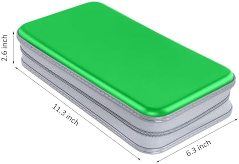 Siveit CD DVD Cases 96 Capacity Disc Storage Binder for Car(Green) - Image 6