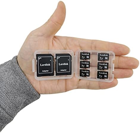 Factory Wholesale Micro SD Card 8GB U1 Pack of 6 in Bulk Micro SDHC UHS-I C10 with SD Adapter Produced by Authorized Licencee(8GBX6) by Lerdisk