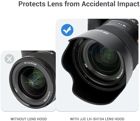 JJC ALC-SH154 Bayonet Reversible Lens Hood for Sony FE 24mm f/1.4 GM Lens - Image 6
