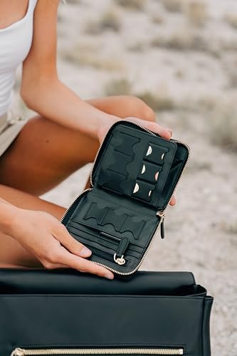 Compact Memory Card Holder & Battery Organizer Slim Travel Case with Secure Pockets for SD, MicroSD, and Camera Batteries Durable Protective Storage Wallet for Photographers On-The-Go – Black - Image 3