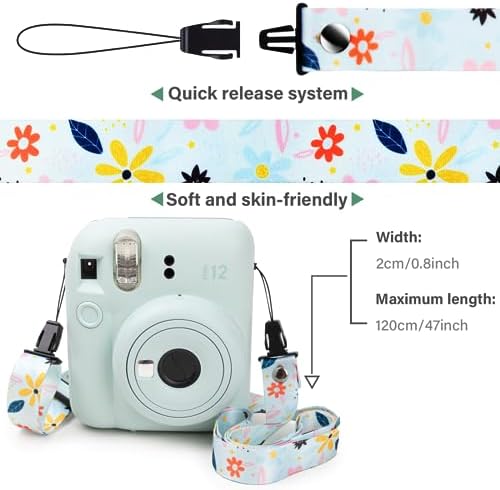 VOVMOEYA Camera Strap,Cute Camera Lanyard Neck Strap,iPad Strap,Cute Camera Strap for Fujifilm mini Camera Kodak Smile + Smile plus,green - Image 2