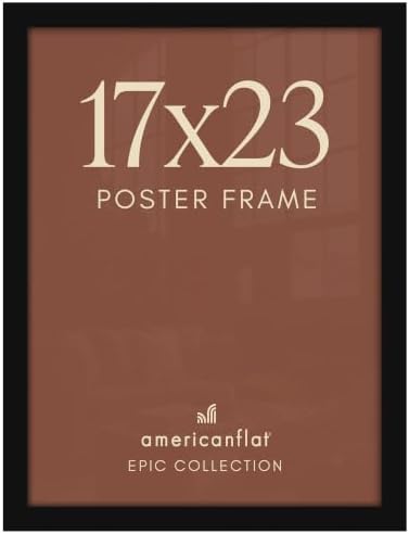 Americanflat 17x23 Poster Frame - Engineered Wood - Black by Americanflat