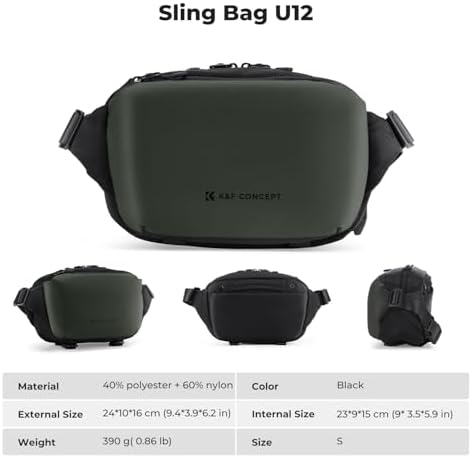 K&F CONCEPT Small Camera Sling Bag Everyday Shoulder Bag - Image 7