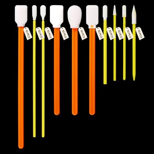 100Pcs 10-Type Variety Microfiber Cleaning Swabs by Professionalrefractorysuppli