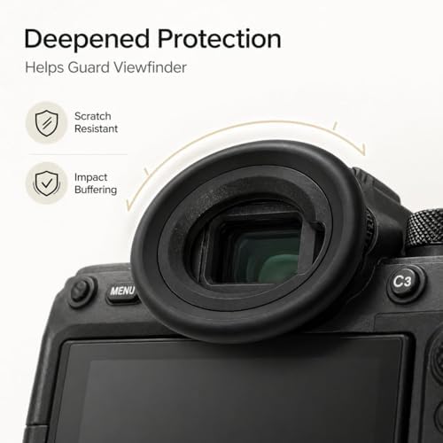 Extended Z8 Z9 Zf DK-33 Eyepiece, Round Soft Silicone Camera Eyecup - Image 2
