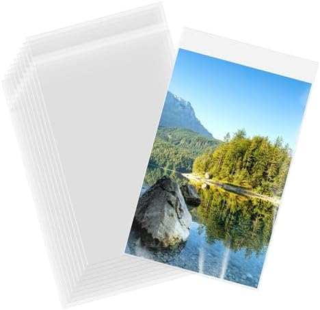 AUEAR 11"x17"Clear Plastic Sleeves Storage Bags for Art,Pictures,100 Pack by AUEAR