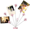 8-Branch Family Tree Picture Frame Holder, Card Photo Clips Holder Desk Stand for Memo Paper Note Photo Christmas Wedding Card Display (Cherry Blossoms) by TFu