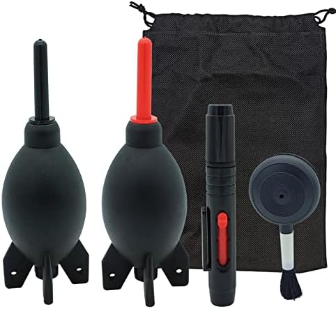 Lens Cleaning Kit Contains Rubber Rocket Air Blower Duster & Cleaning Pen by LJZP