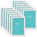 LaVie Home 4x6 Picture Frames (12 Pack, White) Simple Designed Photo Frame with High Definition Glass for Wall Mount & Table Top Display, Set of 12 Classic Collection by LaVieHome
