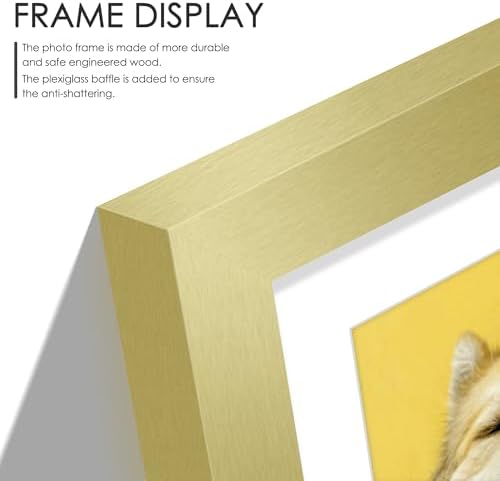 DUENPY 11x14 Collage Frame For 5 4x6 Photos Gold - Image 5