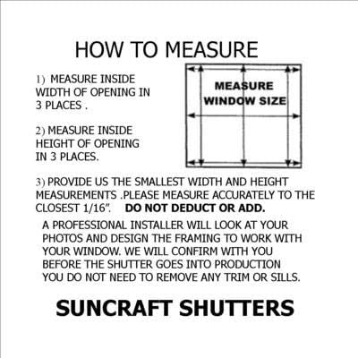 SUNCRAFT SHUTTERS-Plantation Shutters-Interior-Window COVERINGS-Custom Made in 10 Days- DIY Install -Made in North America-Never Needs Painting -25 Year Warranty-Traditional Front TILT Rod - Image 6