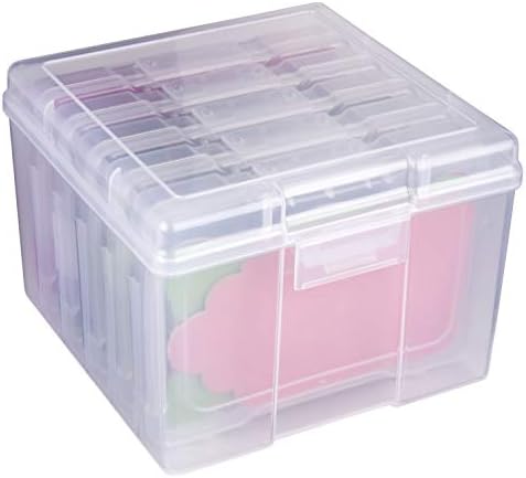 ArtBin 6947ZZ Photo & Craft Organizer Set, Large Box with [5] Plastic Storage Cases Inside, Clear (Pack of 4) - Image 2