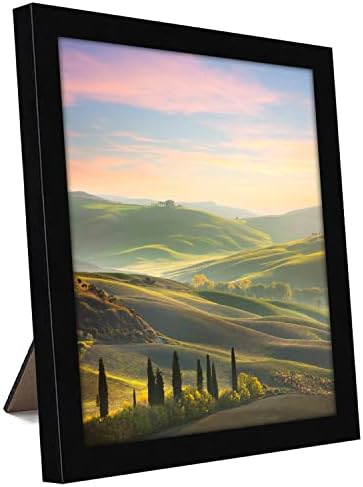Americanflat 9x9 Picture Frame with Shatter-Resistant Glass - Signature Collection - Gallery Style Frames Made of Engineered Wood - Square Frame for Tabletop and Wall Display - Black - Image 6