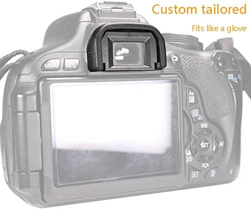 Ef Rubber Eye Cup with 2 Lens Cap Keeper for EOS Rebel T8i T7i T6s T6i T6 T5i T5 T4i T3i T3 T2i T1i XTi XSi XS SL1 SL2 - Image 4