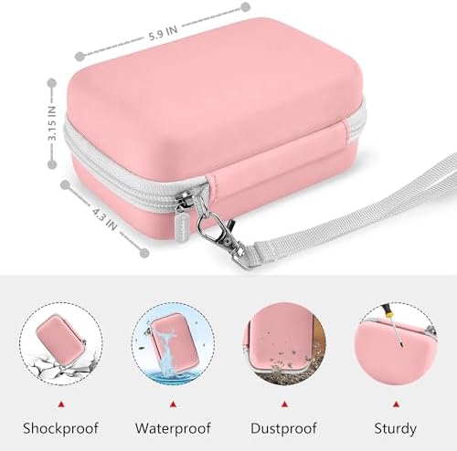 Leayjeen Vlogging Camera Case for Duluvulu/VJIANGER/Gavonde - Pink - Image 3