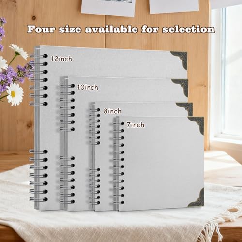 Scrapbook Album 7x7 Inch - Hardcover Kraft Paper Photo Album with 40 Pages, Memory Book for Wedding, Anniversary, Family, Christmas, Baby Shower, Ideal for Preserving Precious Moments - Image 2