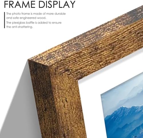 DUENPY 22x32 Collage Frame For 24 4x6 Photos Brown - Image 5