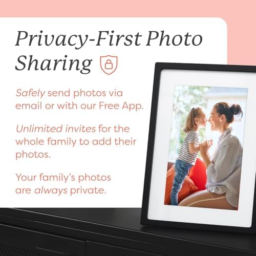 Skylight Digital Picture Frame, Load from Phone Capability, 15" Black - Image 4