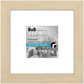 Americanflat 8x8 Picture Frame - Matted to 4x4 - Natural Oak by Americanflat