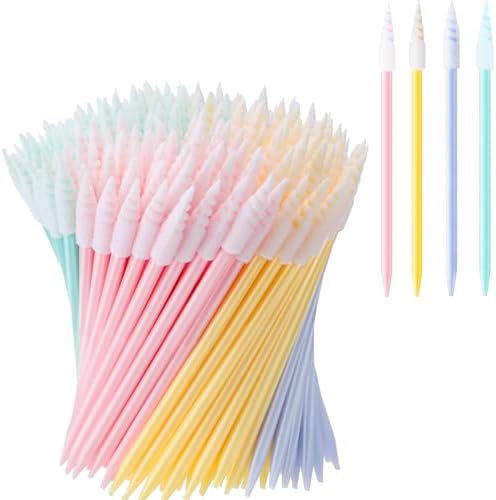 Chinco 200 Pcs Cleaning Swabs 2.56'' Sponge Tip Swabs Sticks Multicolor by Chinco