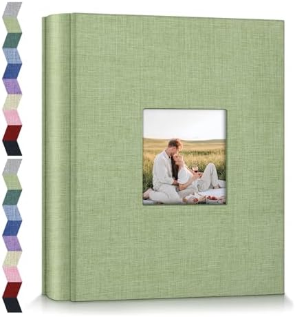 popotop Photo Album 4x6-600 Photos Photo Books with 600 Horizontal and Vertical Pockets,Linen Cover Albums for Family Wedding Anniversary Baby Vacation Pictures by Popotop