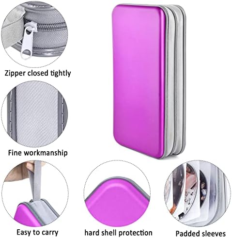 96‑Capacity Hard Plastic CD/DVD Binder for Car, Home & Travel - Image 2