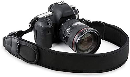 JJC DSLR Camera Neck Strap, Neoprene Strap for Canon Nikon Sony w/Pockets by JJC