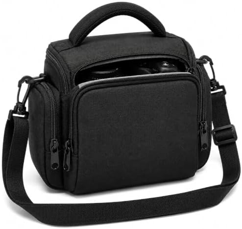 Acuvar Small Camera Bag, Waterproof Crossbody Camera Case with Shoulder Strap for Mirrorless Cameras, Compact Travel Camera Bag Fits Canon Sony Nikon Fujifilm by Acuvar