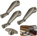 4 Pack 3/8 Inch Casement Window Crank Handles, 12-Spline Spindle Fit, Stone by Avenuebool