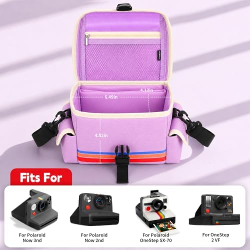 Camera Case Compatible with Polaroid Now, Now+ & OneStep+, Crossbody Bag - Image 2