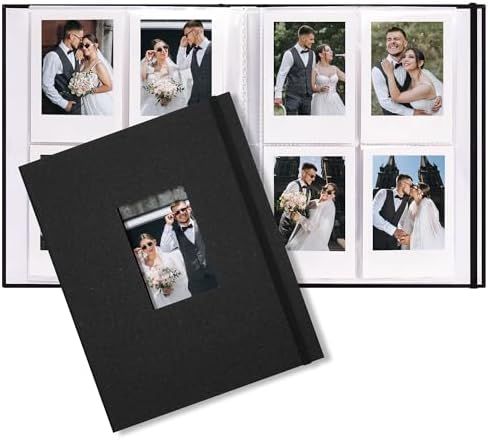 Vienrose Mini Polaroid Photo Album 208 Photos 2x3 Inch Black 1 PACK by Vienrose