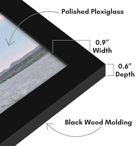 Americanflat 8x36 Picture Frame - Engineered Wood - Black - Image 3
