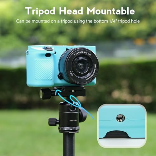 Case for Sony Alpha A6400 A6300, with Screen Protector, Blue - Image 5