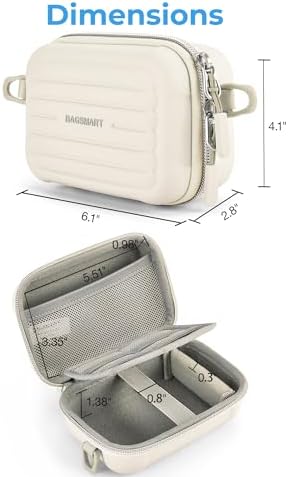 BAGSMART Digital Camera Case, Small Camera Bag with 2 Carrying Ways, Green - Image 3