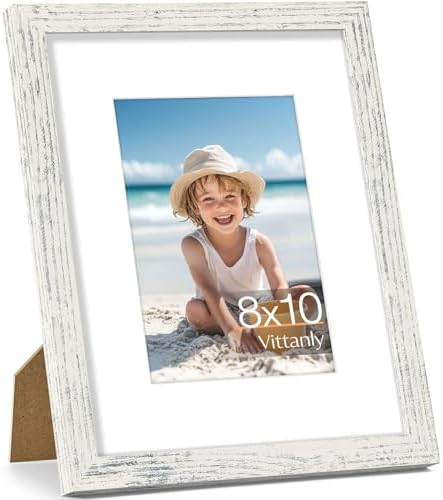 Vittanly 8x10 Picture Frame Made of Solid Wood for Wall or Tabletop by Vittanly