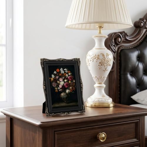 Black Vintage Picture Frame 4x6, Antique Ornate Photo Frame Décor - Image 2