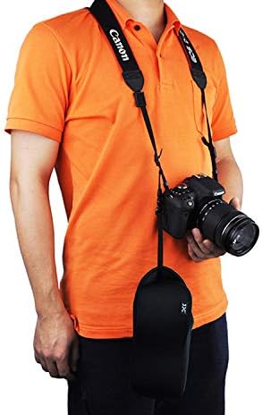 JJC Ultra Light Neoprene Camera Case Pouch Bag for Canon EOS R EOS RP +24-105mm Lens, 80D 70D 750D +18-135/17-85/18-55mm, Nikon D7500 D7200 D5500, Panasonic GH5 GH5S +12-60mm Lens, Water Resistant - Image 2