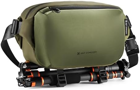K&F CONCEPT 2 in 1 Camera Sling Bag, Everyday Shoulder Bag by KFCONCEPT