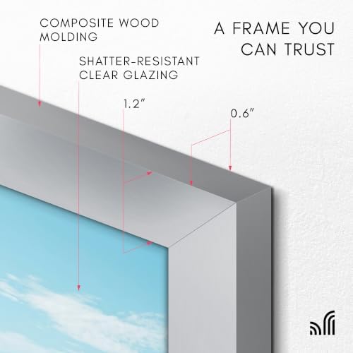 Americanflat 18x24 Poster Frame - Silver Engineered Wood with Polished Plexiglass - Wide Picture Frame for Vertical or Horizontal Wall Display - Epic Collection - Silver - Image 4