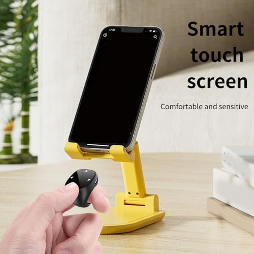 Tangxi Phone Scrolling Ring Remote Control, Wireless Page Turner for Phone Tablet Camera, Bluetooth 5.3 Air Finger Ring Mouse with a Touchpad (Black) - Image 5