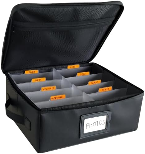 Viesembo Photo Storage Box, Holds up to 2000 4x6 Photos by Viesembo