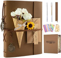 Scrapbook Photo Album 100 Pages, 60 Page Self Adhesive+40 Page Kraft Paper DIY Photo Book for 2x3 3x5 4x6 5x7 Pictures, Leather Memory Book for Wedding Baby Family Travel Birthday Christmas by ALKALO